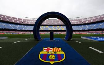 BARCELONA, SPAIN - SEPTEMBER 18:  A general view of the Camp Nou stadium ahead of the Group B match of the UEFA Champions League between FC Barcelona and PSV at Camp Nou on September 18, 2018 in Barcelona, Spain.  (Photo by Alex Caparros/Getty Images)