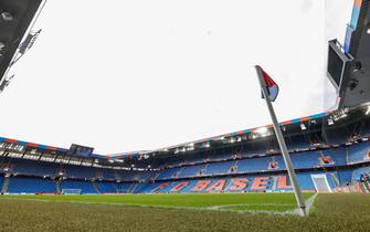 BASEL, SWITZERLAND - AUGUST 19:  A general view of the stadium prior to the UEFA Champions League qualifying round play-off first leg match between FC Basel and Maccabi Tel Aviv at St. Jakob-Park on August 19, 2015 in Basel, Switzerland.  (Photo by Simon Hofmann/Getty Images)