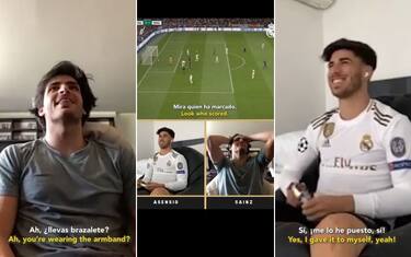 Real vs Real: Sainz sfida Asensio a Fifa 20. VIDEO