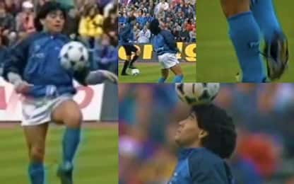 Maradona, quel video dei palleggi senza tempo