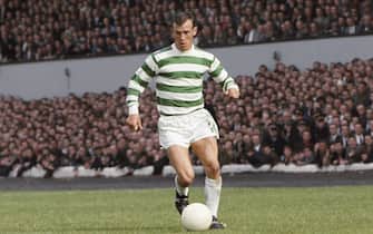 GLASGOW, UNITED KINGDOM - AUGUST 05:  Glasgow Celtic winger Bobby Lennox in action during a friendly match against Tottenham Hotspur at Hampden Park on August 5, 1967 in Glasgow, Scotland. (Photo by Don Morley/Allsport/Getty Images)