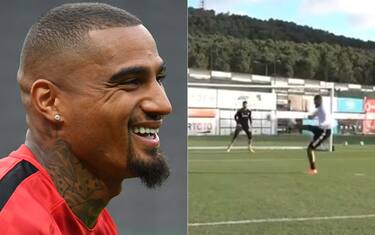 Boateng show, "kung-fu" gol in allenamento. VIDEO