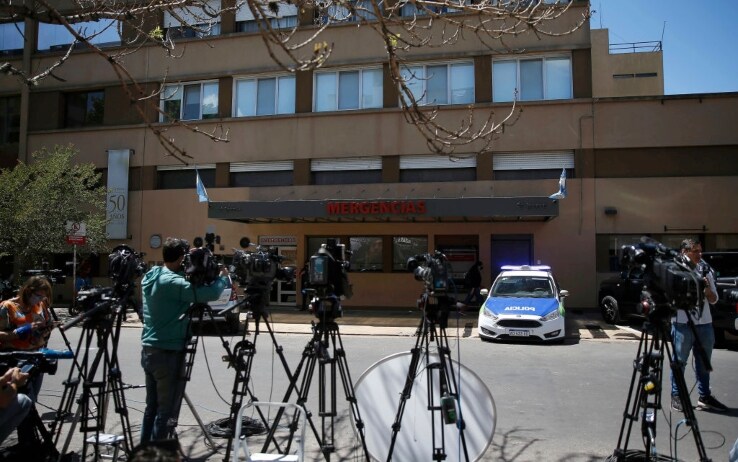 La clinica di La Plata dove è stato ricoverato Maradona