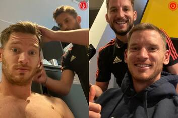Mertens fa il barbiere, nuovo look per Vertonghen