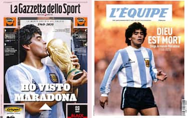 "Dio è morto", i quotidiani celebrano Maradona