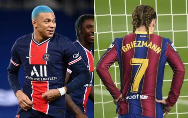 Cambio di look sorprendente per Mbappé e Griezmann