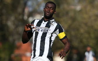 OEIRAS, PORTUGAL - MARCH 16:  Jackson Martinez of Portimonense SC in action during the Liga NOS match between Belenenses SAD and Portimonense SC at Estadio Nacional on March 16, 2019 in Oeiras, Portugal.  (Photo by Gualter Fatia/Getty Images)