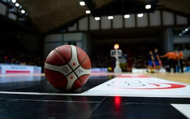 CREMONA, ITALY - SEPTEMBER 29: The ball of the game at LBA LegaBasket of Serie A match between Vanoli Cremona and De' Longhi Treviso at Pala Radi on September 29, 2019 in Cremona, Italy. (Photo by Marco Mantovani/Getty Images)