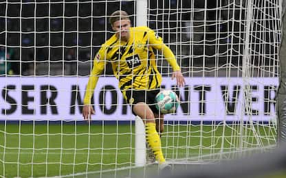 25 gol nei campionati top, Haaland il più veloce