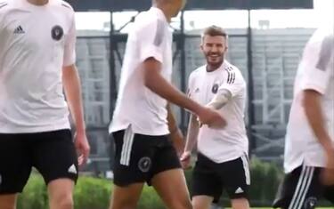 Beckham in campo coi giovani del (suo) Inter Miami