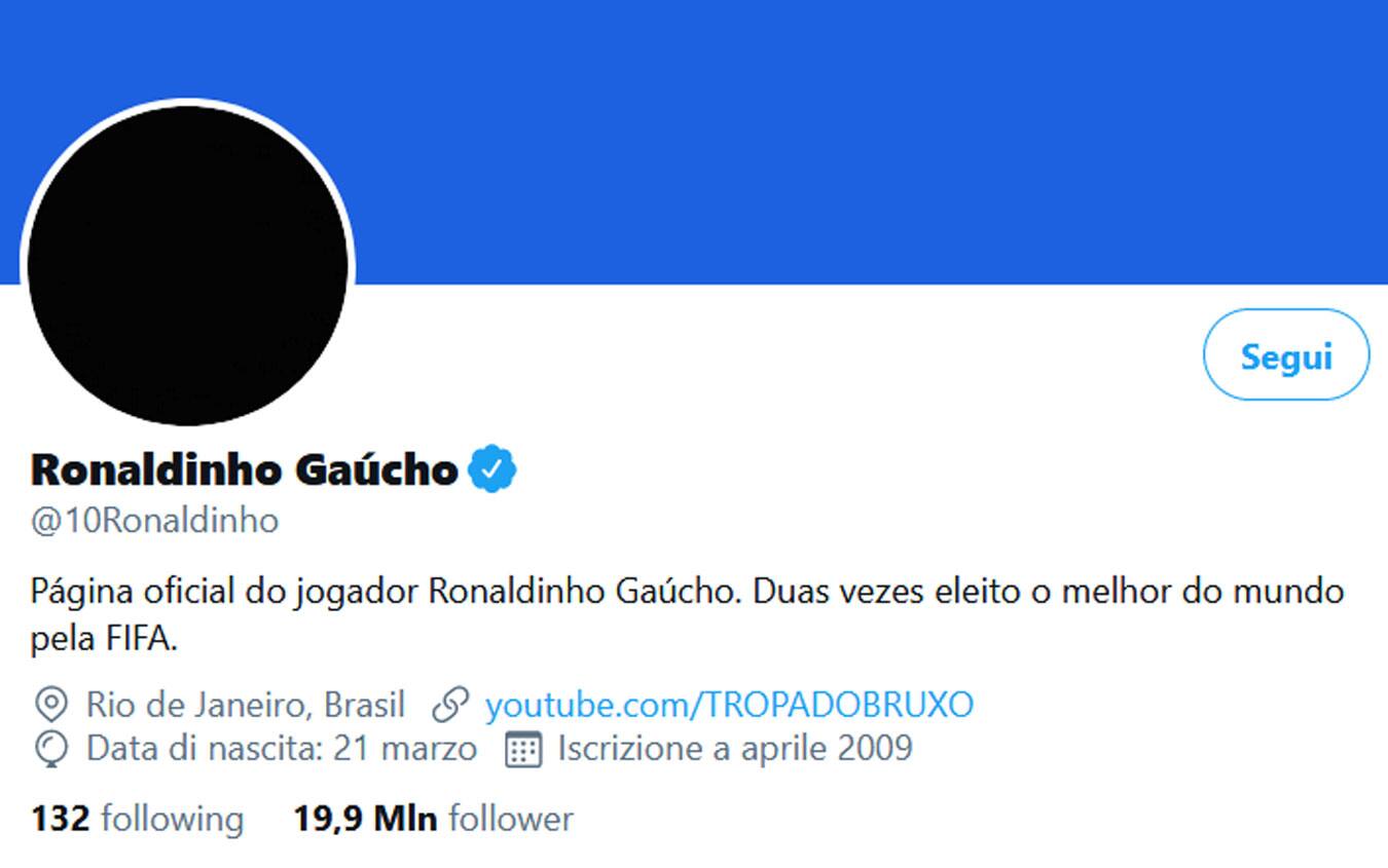 Ronaldinho twitter