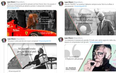 Foto e aforismi, Lapo Elkann ricorda l'Avvocato