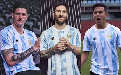Messi, Dybala e De Paul svelano la nuova maglia