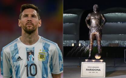 Maglia e statua, l'Argentina omaggia Maradona
