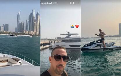 Ribery mostra il suo yacht: che lusso a Dubai!