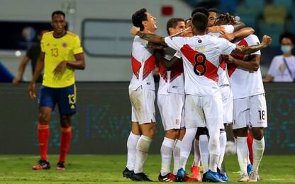 Il Perù batte la Colombia, pari Venezuela-Ecuador