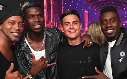 Dinho fa festa a Miami: con lui Dybala e Pogba