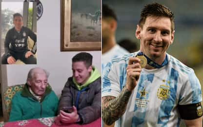 Messi chiama super tifoso che annota i suoi gol 