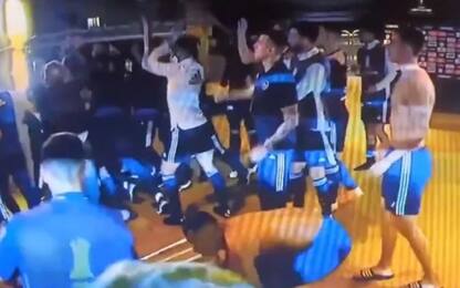 Atletico Mineiro-Boca, mega rissa a fine partita