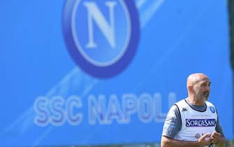 DIMARO, ITALY - JULY 29: Luciano Spalletti of Napoli during an SSC Napoli training session on July 29, 2021 in Dimaro, Italy. (Photo by SSC NAPOLI/SSC NAPOLI via Getty Images)