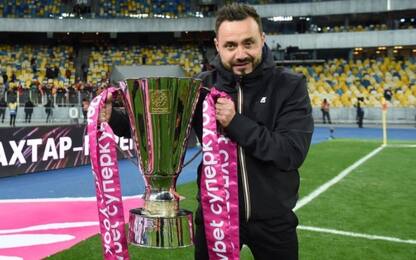 Shakhtar, De Zerbi vince la Supercoppa ucraina