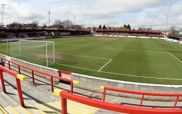 ACCRINGTON, ENGLAND - APRIL 2:  A general view of the Crown Ground prior to the npower League Two League match between Accrington Stanley and Northampton Town at the Crown Ground on April 2, 2011 in Accrington, England. (Photo by Pete Norton/Getty Images)