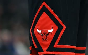 MILWAUKEE, WISCONSIN - JANUARY 20:  A detailed view of the Chicago Bulls logo during a game between the Milwaukee Bucks and the Chicago Bulls at Fiserv Forum on January 20, 2020 in Milwaukee, Wisconsin. NOTE TO USER: User expressly acknowledges and agrees that, by downloading and or using this photograph, User is consenting to the terms and conditions of the Getty Images License Agreement. (Photo by Stacy Revere/Getty Images)