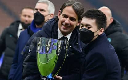 Primo titolo per l'Inter di Inzaghi: la festa