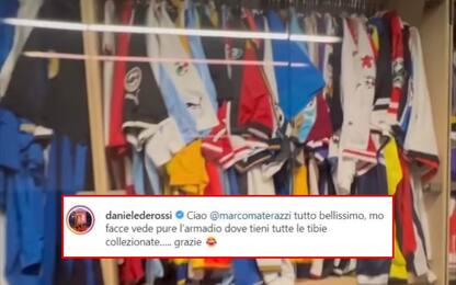 Materazzi mostra i cimeli, De Rossi: "E le tibie?"