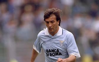 23 Apr 1995:  Pier Luigi Casiraghi of Lazio SS in action during a Serie A match against Roma AS at the Olympic Stadium in Rome. Lazio SS won the match 2-0.  \ Mandatory Credit: Allsport UK /Allsport