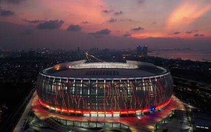 Tetto record e spinaci: il nuovo stadio di Jakarta