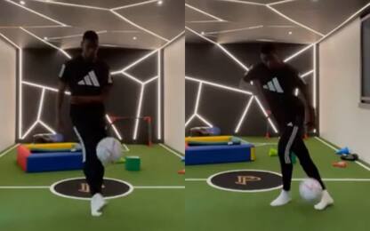Pogba, palleggi e freestyle in attesa della Juve