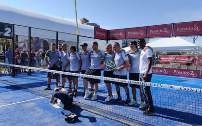 Stelle e padel, in campo al circolo di Bruno Conti