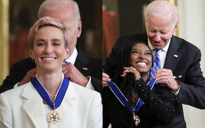 A Rapinoe e Biles la Medal of Freedom Usa