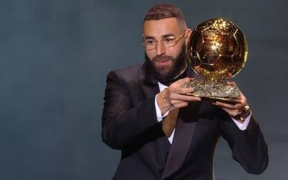 Pallone d'Oro a Benzema: "Realizzo un sogno"