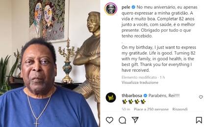 Pelé compie 82 anni: "La vita è bella"