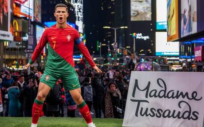 Cristiano Ronaldo "di cera" a Times Square