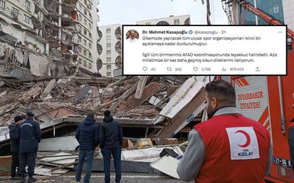 Terremoto Turchia, sospese competizioni sportive