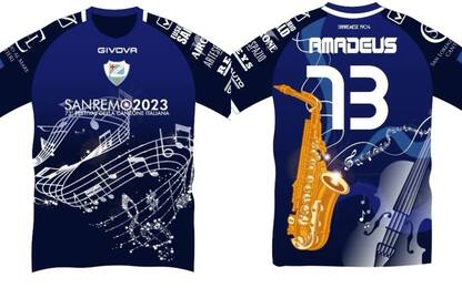 La Sanremese celebra il Festival con una maglia