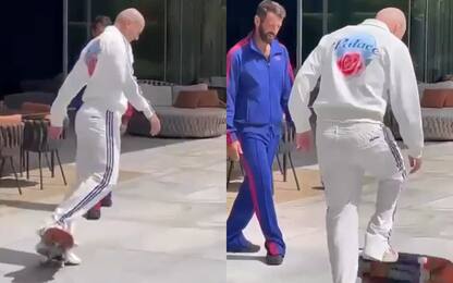 Zidane fa magie anche sullo skateboard. VIDEO