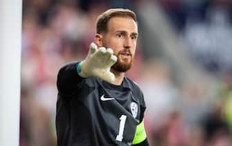 Oslo, Norway. 09th June, 2022. Goalkeeper Jan Oblak (1) of Slovenia seen during the UEFA Nations League match between Norway and Slovenia at Ullevaal Stadion in Oslo. (Photo Credit: Gonzales Photo/Alamy Live News