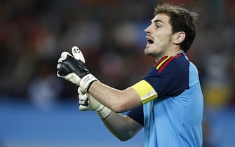Soccer - 2010 FIFA World Cup South Africa - Semi Final - Germany v Spain - Durban Stadium. Iker Casillas, Spain goalkeeper