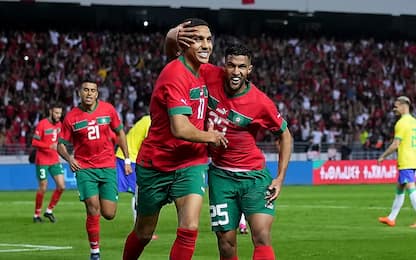 Brasile ko 2-1 in Marocco: decide Sabiri