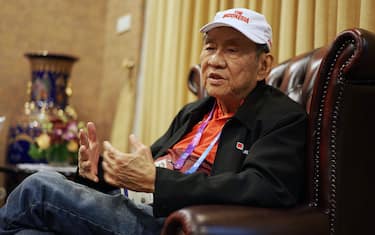 Michael Bambang Hartono, co-owner of Djarum Group, speaks during an interview in Jakarta, Indonesia, on Aug. 21, 2018. Hartono, the 78-year-old tycoon and professional bridge player, whose family fortune spans from tobacco to banking and telecom, is bidding to become Indonesia's oldest Asian Games medal winner.Â Photographer: Dimas Ardian/Bloomberg via Getty Images