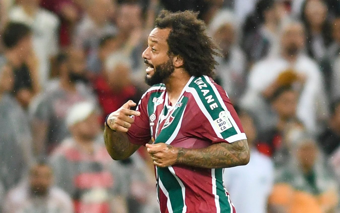 Marcelo esulta dopo il gol al Flamengo
