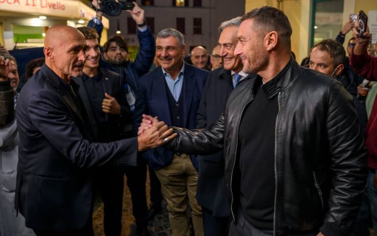 L'incontro tra Totti e Spalletti