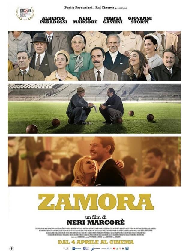 'Zamora': la locandina del film di Neri Marcorè