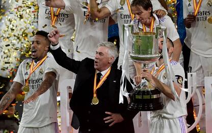 Ancelotti, la Coppa del Re è il suo 26° titolo