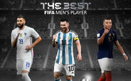 Benzema, Messi e Mbappé i finalisti del The Best