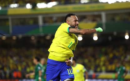 Marcatori Brasile, doppietta Neymar: staccato Pelé